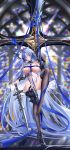  1girl absurdres alsace_(azur_lane) azur_lane bare_shoulders breasts chinese_commentary cleavage collarbone commentary_request covered_navel full_body highres iue_(artist) large_breasts parted_bangs shadow sidelocks skindentation solo standing standing_on_one_leg 