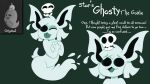  anthro bone candle english_text eyeless ghost goblin green_tongue hi_res legless male shane_frost skull solo spirit text tongue 