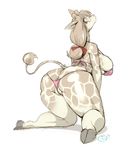  clothing eyewear female giraffe glasses mammal panties round_glasses solo underwear wide_hips woory_tama 