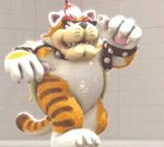  animated anthro better_version_at_source bowser cute dancing eyewear grey_background low_res male mario_bros meowser nintendo overweight simple_background solo sunglasses unknown_artist video_games 