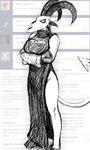  big_breasts breasts cosplay crossed_arms demon english_text female hladilnik horn lucy_(hladilnik) solo spade_tail text toriel tumblr undertale video_games 