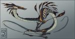  2013 claws digital_media_(artwork) dragon eastern_dragon feral gradient_background shinerai simple_background solo 