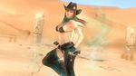  1girl 3d breasts cowboy_hat dead_or_alive dead_or_alive_5 desert gun official_art phase-4 solo tecmo 
