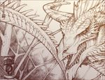  2014 curved_horn digital_media_(artwork) dragon feral horn open_mouth scales shinerai solo teeth 