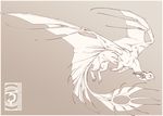  2014 claws digital_media_(artwork) dragon feral gradient_background horn membranous_wings scalie shinerai simple_background solo western_dragon wings 