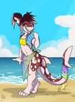  beach bulge clothed clothing crossdressing fish girly male marine muzz seaside shark smile swimsuit towel 