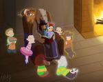  2017 anthro apron asriel_dreemurr book boss_monster caprine chara_(undertale) clothed clothing eyes_closed eyewear female food glasses goat group hat holidays human male mammal mother&#039;s_day pie protagonist_(undertale) tc-96 toriel tutu undertale video_games 