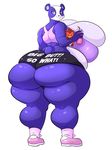  2017 anthro bear big_breasts big_butt breasts butt clothed clothing english_text female footwear grey_eyes hi_res holding_object huge_breasts huge_butt hyper hyper_breasts jaeh littlest_pet_shop mammal panda penny_ling plushie simple_background smile solo text thick_thighs white_background wide_hips 