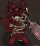  anthro balls bashbl-ux cum cum_on_face custom_character_(sonic_forces) male male/male mammal penis sonic_(series) sonic_forces 