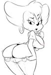  2017 anthro big_breasts big_butt breasts butt canine clothed clothing disney ear_piercing female goof_troop hair hearlesssoul mammal mature_female mother open_mouth panties parent peg_pete piercing solo tight_clothing tight_pants underwear voluptuous wide_hips 