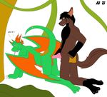 canine dragon garb jungle knot male male/male mammal raiyson_artist raiyson_character va&iuml;m_character wolf 