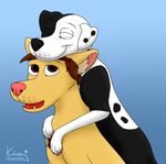 black_lab-dalmatian-mix canine cuddling cute dog feral jess_(kinaj) kinaj mammal nick_(kinaj) 