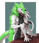  anal balls cum cum_drip dripping duo epsilon erection from_behind_(disambiguation) male male/male neverneverland nul penis sergal sex tongue 