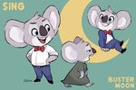  bow_tie buster_moon clothing koala mammal marsupial rikuta shirt sing_(movie) t-shirt 