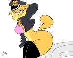 2019 2d_animation animated anthro butt clothing domestic_cat felid feline felis female gloves hat jacket lapdance leather_boots lilly_(vimhomeless) mammal motion_tweening vimhomeless 
