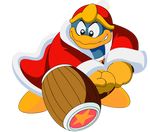  1boy grin hammer hat holding holding_hammer holding_weapon king_dedede kirby_(anime) kirby_(series) naughty_face nintendo smile solo weapon 