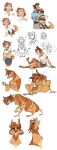 absurd_res after_transformation anthro arthropod baylardian1 bedding blanket breasts claws clothed clothing cute_fangs dana_scully duo ear_piercing featureless_crotch female flea fox_mulder fur fur_growth growth hair hi_res howl human insect long_ears looking_at_hands looking_at_viewer male mammal mid_transformation nude pawpads piercing scratching sharp_teeth simple_background sitting sketchy snout snout_growth solo tail tail_motion tailwag teeth the_x-files torn_clothing transformation white_background