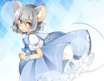  abe_suke alternate_costume animal_ears blouse breasts commentary_request dress grey_hair high-waist_skirt mouse_ears mouse_tail nazrin petticoat puffy_short_sleeves puffy_sleeves red_eyes sailor_collar sailor_dress short_sleeves silver_hair skirt small_breasts tail touhou white_blouse wrist_cuffs 