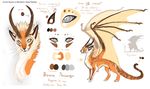  curved_horn dragon feral fur furred_dragon grey_eyes horn membranous_wings model_sheet nibinoylin paws russian_text solo standing text translation_request wings 