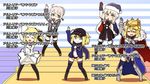  ahoge arito_arayuru arm_up armor armored_dress artoria_pendragon_(all) artoria_pendragon_(lancer) black_bow black_jacket black_legwear black_shorts blonde_hair bloomers blue_eyes blue_jacket blush boots bow braid breasts cape cleavage commentary_request crown eyebrows_visible_through_hair fate/grand_order fate/unlimited_codes fate_(series) fur_trim gauntlets glasses gloves hair_between_eyes hair_bow hat holding holding_microphone idolmaster idolmaster_cinderella_girls jacket kawasumi_ayako kneehighs ladder large_breasts leg_garter long_hair long_sleeves looking_at_viewer microphone multiple_girls mysterious_heroine_x mysterious_heroine_x_(alter) pantyhose parody peaked_cap plaid plaid_scarf ponytail ribbon rojiura_satsuki:_chapter_heroine_sanctuary saber_alter saber_lily sack santa_alter santa_costume santa_hat scarf semi-rimless_eyewear shorts skirt smile striped striped_background striped_ribbon sweatdrop thigh_boots thighhighs track_jacket translated underwear unzipped white_gloves white_hair yellow_eyes 