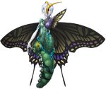  amputee butterfly_wings eternity_larva full_body insect_girl larva mazeran monster_girl slime solo touhou transparent_background wings 