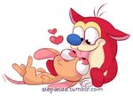  &lt;3 2017 alpha_channel animated canine cat chihuahua cute dog duo feline male mammal ren ren_and_stimpy simple_background stepandy stimpy tongue tongue_out transparent_background 