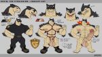2024 3_toes 5_fingers absurd_res animal_genitalia anthro anthrofied areola areola_outline arm_tuft armpit_hair artist_name badge balls bdsm belt belt_buckle biceps big_areola big_balls big_biceps big_bulge big_nipples black_eyewear black_shoelace black_sunglasses body_hair bondage boots boots_only bound buckle bulge chest_hair claws clenched_teeth clothed clothed_anthro clothed_male clothing color_swatch concept_art countershade_face countershading cute_fangs dark_bottomwear dark_clothing dark_pants dark_topwear digital_drawing_(artwork) digital_media_(artwork) directional_arrow elbow_tuft equine_penis_with_foreskin eyewear fangs feet fingers fire fist fist_on_own_hip footwear footwear_only foreskin front_view generation_2_pokemon genitals gesture hairy hairy_abs hairy_balls hand_gesture hand_on_hip hand_on_own_hip hi_res humanoid_hands hybrid_genitalia hybrid_penis kevin_(voidlesky) lemon_testicles looking_at_viewer male model_sheet mostly_nude mouth_closed multiple_angles muscular muscular_arms muscular_legs muscular_thighs nintendo nipple_outline nipples nude nude_anthro nude_male open_mouth penis pink_areola pink_nipples pokemon pokemon_(species) pokemorph police police_officer police_uniform pubes red_eyes red_tongue restraints retracted_foreskin retracted_penis retracted_sheath rope rope_around_leg rope_around_neck rope_bondage sharp_teeth sheath shoe_soles shoelaces shoes shoulder_tuft signature smile smiling_at_another snaggle_teeth soles solo species_name stop_gesture sunglasses tan_arms tan_balls tan_body tan_face tan_feet tan_fingers tan_hands tan_neck tan_sheath teeth text thick_arms thick_thighs toe_claws toes tongue tuft two_tone_face two_tone_neck typhlosion uniform vein veiny_penis voidlesky white_toe_claws zipper