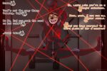 anthro bulge canid canine canis clothing dialogue diane_foxington dreamworks english_text female footfoxxy fox hi_res laser male mammal mr._wolf_(the_bad_guys) red_fox skinsuit solo text the_bad_guys tight_clothing true_fox vault wolf