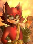  2017 anthro canine custom_character_(sonic_forces) eyewear glasses male mammal solo sonic_(series) sonic_forces totallytits_(artist) wolf 
