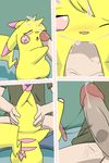  blush close-up clothed clothing comic cum cum_in_mouth cum_inside fan_character fellatio glans holding_head human interspecies mammal milachu milachu92 nintendo one_eye_closed oral pants_down partially_clothed penis pikachu pink_eyes pok&eacute;mon pok&eacute;philia saliva saliva_string sex tongue tongue_out video_games 