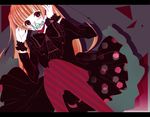  arisugawa_nino commentary_request face_mask fukumenkei_noise gothic_lolita len_(kurokuragi) lolita_fashion mask nail_polish orange_hair pantyhose red_eyes 