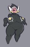  1_eye anthro big_breasts breasts claydol female grey_background liveforthefunk nintendo nipples nude pok&eacute;mon simple_background slightly_chubby solo thick_thighs video_games yellow_nipples 