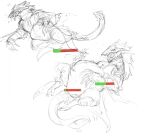 alien ambiguous_gender avian beak belly big_belly breath brequewk casual_nudity claws creatures_of_sonaria duo fangs feral fur fuzzy gameplay_mechanics gui hand_on_belly health_bar hi_res interrobang lamanstin looking_pleasured luxsces lying monster multiple_images nude on_back on_side on_top open_mouth roblox simple_background size_difference sketch spread_legs spreading standing standing_on_another standing_on_belly tail teeth tongue vore white_background willing_pred wings