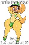 2025 absurd_res anthro baseball_cap big_butt bikini bird_dog blonde_hair blush bottom_heavy braces breasts bulge butt canid canine canis claws clothing colored creeper_print_bikini curvy_figure digital_drawing_(artwork) digital_media_(artwork) domestic_dog dongitos dork english_text eyebrows eyewear feet femboy fingers flag_bikini footwear fur geek gerry_(dongitos) glasses glistening glistening_body glistening_eyes glistening_legs glistening_moobs glistening_thighs golden_retriever hair hand_on_hip hat headgear headwear hi_res high_heels holidays humor hunting_dog lips lipstick makeup male mammal meme microsoft minecraft mojang moobs navel pimple platform_footwear platform_heels retriever seductive shitpost shoes simple_background solo string_bikini swimwear tail teeth text text_on_clothing text_on_headwear thick_bottom_lip thick_thighs third-party_edit toe_claws toes two-piece_swimsuit voluptuous voluptuous_anthro voluptuous_male white_background wide_hipped_anthro wide_hipped_male wide_hips xbox_game_studios yellow_body yellow_fur