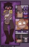 absurd_res ageplay bed bewskyss bodily_fluids canid canine canis clothed clothing comfy comic diaper erection five_nights_at_freddy&#039;s five_nights_at_freddy&#039;s:_security_breach furniture game_boy game_boy_family genital_fluids hi_res infantilism male mammal nintendo object_in_mouth pacifier pacifier_in_mouth plushie red_pacifier roleplay rubbing rubbing_diaper scottgames squish steel_wool_studios unclean_diaper urine used_diaper wearing_diaper wet_diaper
