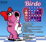 anthro birdo birdo_(character) bow_ribbon genitals hi_res intersex mario_bros nintendo penis pink_body pink_skin scalie solo the_moss-man trans_(lore)