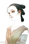  1girl copyright_name female kyoung_hwan_kim pale_skin rey_(star_wars) solo star_wars star_wars:_the_force_awakens upper_body 