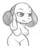  anthro big_breasts bittersweet_candy_bowl breasts canine dog epilepticgerbil female fur mammal nipples nude rachel_(bcb) sketch smile teenager webcomic young 