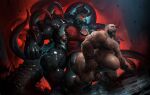 2021 2_horns abdominal_bulge anal anal_penetration arm_spikes beard big_bulge big_pupils black_body black_goo black_hair black_tongue bodily_fluids body_hair bovine_ears brown_hair bulge chest_tuft crouching deltoids demon demon_humanoid dilated_pupils duo erect_nipples facial_hair gasp genitals glowing glowing_eyes gnarg green_body green_skin hair happy_trail heterochromia horn huge_bulge humanoid humanoid_on_humanoid humanoid_penetrated humanoid_penetrating humanoid_penetrating_humanoid long_tongue male male/male male_penetrated male_penetrating male_penetrating_male multicolored_hair muscular muscular_humanoid muscular_male mustache nipple_piercing nipple_ring nipples nude open_mouth orc penetration penis piercing pupils red_eyes red_hair ring_piercing saliva sex shoulder_spikes slime sparky_(ethoras) spikes spikes_(anatomy) tail_spines takahirosi tentacles tongue tuft tusks two_tone_hair vein veiny_penis wall_(structure) yellow_eyes
