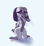  animate_inanimate anthro big_butt breasts butt canine dog eyelashes female hi_res kneeling long_ears mammal markings melonpussy nintendo nintendo_switch nipples nude open_mouth pussy simple_background smile solo switch_dog tailwag video_games wide_hips 