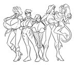 annoyed anthro big_breasts black_canary breasts cleavage clothed clothing dc_comics feline female group huge_breasts human joncomms laugh mammal mighty_endowed power_girl vixen_(dc) wonder_woman 