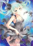  :o aqua_eyes aqua_hair bangs black_dress blush breasts collarbone colored_pencil_(medium) commentary_request covered_navel cowboy_shot dress eyebrows_visible_through_hair hatsune_miku long_hair looking_at_viewer marker_(medium) parted_lips potto sample shinkai_shoujo_(vocaloid) small_breasts solo submerged thighs traditional_media twintails underwater vocaloid 