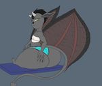  aerospine anthro bandage big_butt butt clothed clothing demon female huge_butt imp satiron solo wide_hips wings 