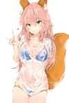  bikini caster_(fate/extra) fate/extra fate/stay_night silver_(chenwen) swimsuits wet_clothes 