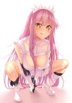 bangs black_legwear blunt_bangs blush boots breasts cleavage covered_nipples dildo fate/grand_order fate_(series) full_body fur_trim gloves heart heart-shaped_pupils highres large_breasts licking_lips long_hair looking_at_viewer masturbation medb_(fate)_(all) medb_(fate/grand_order) pink_hair see-through sex_toy solo squatting suga_hideo symbol-shaped_pupils tiara tongue tongue_out very_long_hair white_footwear white_gloves yellow_eyes 