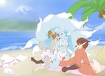  anthro beach breasts canine coconut diaper erection female food fox fruit group group_sex island male mammal ninetales nintendo nipples open_mouth penetration penis pok&eacute;mon seaside sex sky stonedshiba threesome tree vaginal vaginal_penetration video_games water 