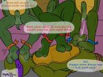 2_toes aldenyates arms_tied barefoot between_feet between_toes bodily_fluids bound cuckold cum cum_on_feet dirty_talk donatello_(tmnt) feet foot_fetish foot_focus foot_in_mouth foot_on_balls foot_on_chest foot_on_face foot_on_head foot_on_penis foot_play foot_rest foot_suck genital_fluids genitals hi_res humiliation humiliation_fetish incest_(lore) legs_tied leonardo_(tmnt) looking_pleasured male michelangelo_(tmnt) penis penis_between_toes raphael_(tmnt) reptile rubbing_feet scalie shell sibling_(lore) sibling_incest submissive submissive_male sucking sweat sweaty_feet teenage_mutant_ninja_turtles toe_in_mouth toe_suck toes turtle turtle_shell