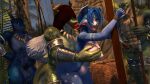 16:9 3d_(artwork) abs accessory ahegao anthro arm_ring armor balls basket being_watched big_balls big_breasts black_sclera blue_body blue_eyes blue_fur blue_hair blue_scales bodily_fluids bound bracers breasts canid canine circlet clothing container cum digital_media_(artwork) ejaculation face_lick female forest fox fur furgonomics gauntlets general_scales genital_fluids genitals gloves glowing glowing_eyes grass green_body green_scales grin group gynomorph hair hands_tied handwear hi_res holding_melee_weapon holding_object holding_weapon hood intersex jewelry jungle krystal_(star_fox) licking light lizard lizard_(petruz) long_tongue looking_at_another looking_pleasured male male/female mammal masturbation melee_weapon multicolored_body multicolored_fur muscular muscular_anthro muscular_gynomorph muscular_intersex muscular_male necklace nintendo nipples nude nude_anthro nude_female nude_gynomorph nude_intersex nude_male open_mouth pillar plant pole polearm reptile ring scales scalie sharpclaw_(star_fox) shrub smile source_filmmaker_(artwork) spear star_fox sunlight sunset tail tail_accessory tail_jewelry tail_ring tattoo teal_eyes thevestige thick_thighs tongue tongue_out tree tribal tribal_tattoo vines warfare_krystal weapon white_body white_fur widescreen