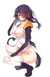  baocaizi emperor_penguin erect_nipples headphones kemono_friends leotard see_through thighhighs 