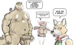 2025 anthro anthro_on_anthro areola balls beak belly belly_overhang big_balls big_penis blood blush bodily_fluids bracelet canid canine canis clothed clothed/nude clothing dialogue dinosaur domestic_dog english_text erection eyebrows fox fox_mccloud frown fur general_pepper genitals glans group hair hat headgear headwear hi_res hologram humanoid_genitalia humanoid_penis humor hunter-husky imminent_sex jacket jewelry kerchief male male/male mammal moobs narrowed_eyes navel neckerchief neckwear nintendo nipples non-mammal_balls non-mammal_nipples nosebleed nude open_clothing open_jacket open_mouth open_smile open_topwear overweight overweight_anthro overweight_male penis prehistoric_species reptile restricted_palette scales scalie sharpclaw_(star_fox) shirt simple_background size_difference smile standing star_fox text topwear trio tuft vein watermark white_background